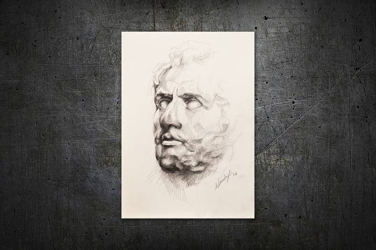 Original Expressionism Portrait Drawing by Onur Karaalioglu