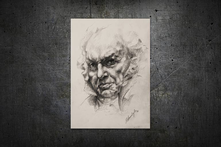 Original Figurative Portrait Drawing by Onur Karaalioglu