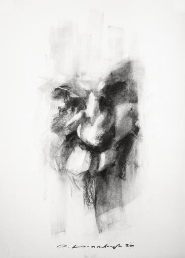 Original Expressionism Portrait Drawings by Onur Karaalioglu