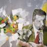 110/75 cm 43.3/29.5 in
The charcoal and soft pastel were sealed with spray varnish to protect from dust and UV's.
The drawing is packed in silk paper and bubble foil and shipped in a tube. 
What is art today? And how does the "average citizen" perceive it? Is a person that does not understand the artistic value of a Cy Twombly less than the ones that get excited in front of it just because Pompidou exhibits it?