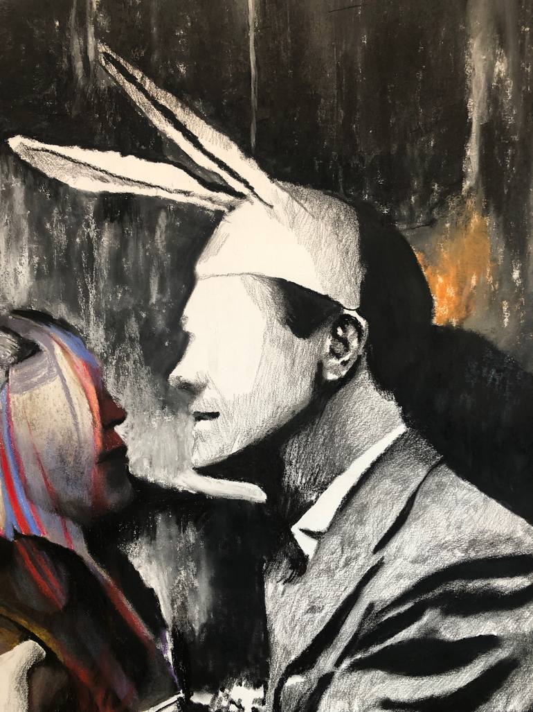 Original Expressionism People Painting by Dan Arcus