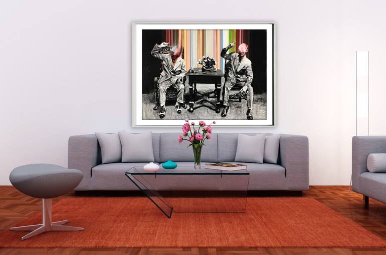 Original Expressionism People Painting by Dan Arcus