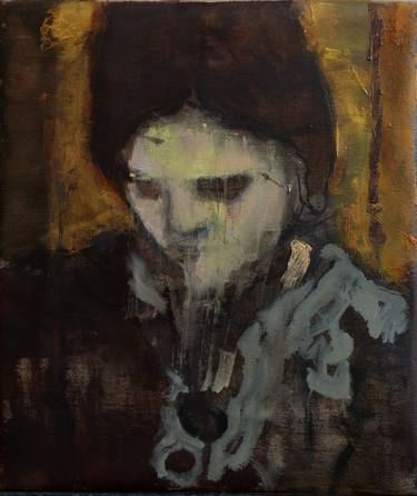 Print of Expressionism Portrait Paintings by Gyorgy Kiraly