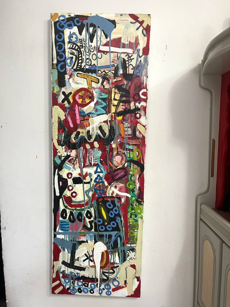 Original Abstract Expressionism Abstract Painting by Uku Chan