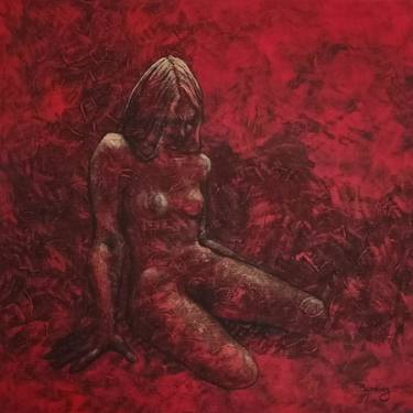 Print of Figurative Nude Paintings by April M Bending