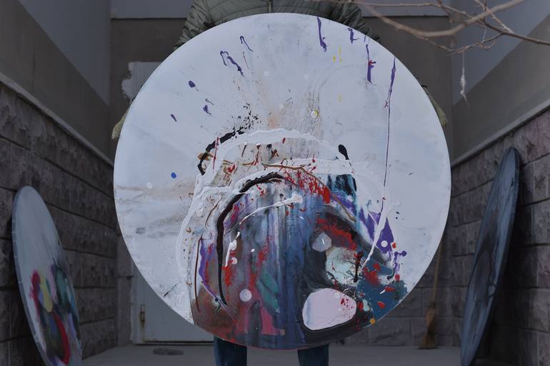 Original Abstract Expressionism Abstract Painting by Iliad Sabchi