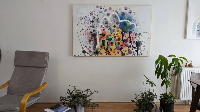 Original Abstract Expressionism Abstract Painting by Iliad Sabchi
