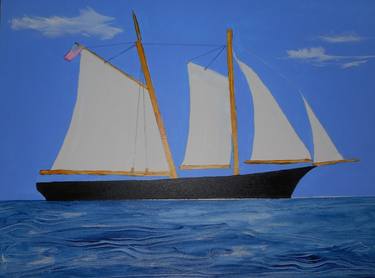 Original Realism Sailboat Paintings by Anne Mcgovern