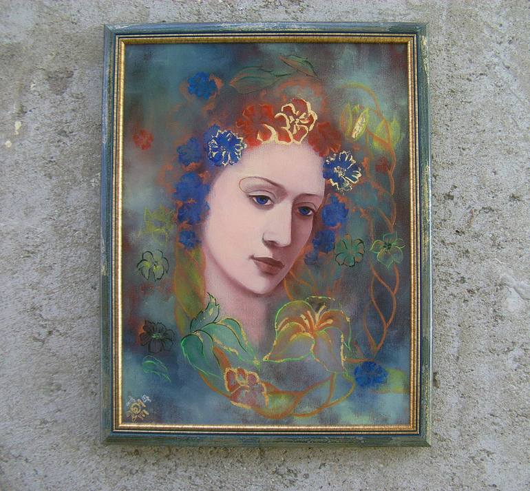 Original Art Deco People Painting by Olga Todorovska