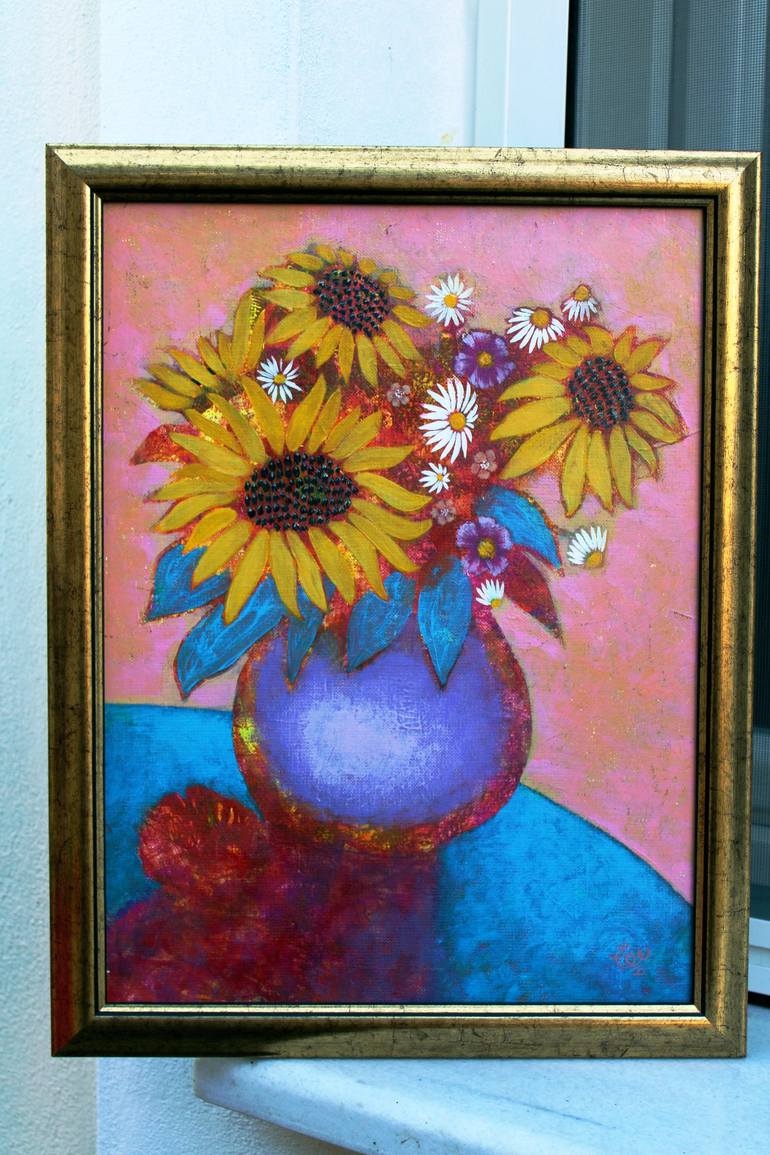 Original Floral Painting by Olga Todorovska