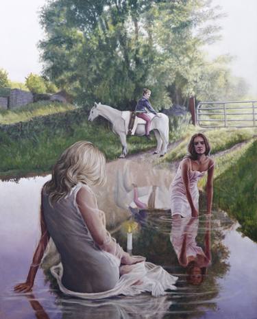 Original Figurative Light Painting by David Bog O Malley