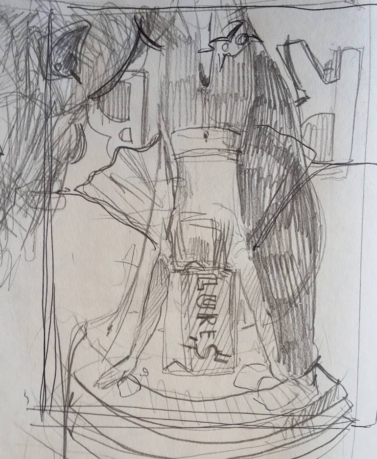 Original Figurative Animal Painting by Damyan Bumbalov