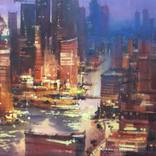 Night trafic,Dubai by Gorean Eugen