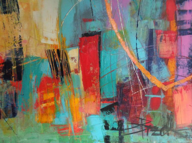 Original Abstract Painting by Sonja Brzak