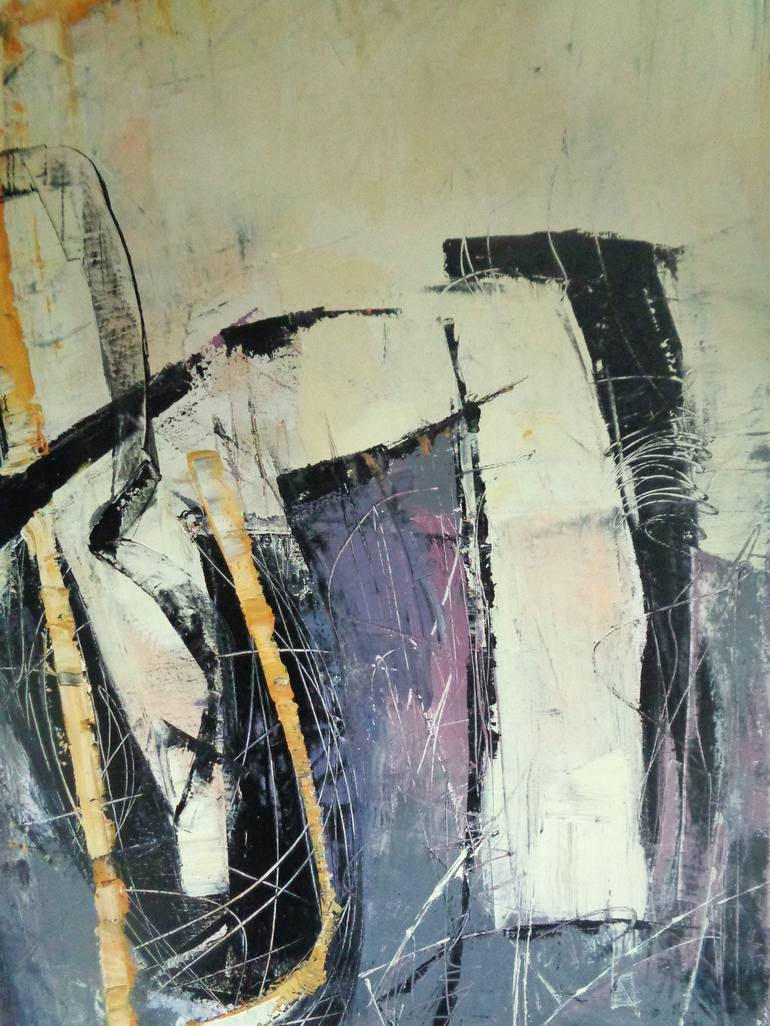 Original Abstract Expressionism Abstract Painting by Sonja Brzak