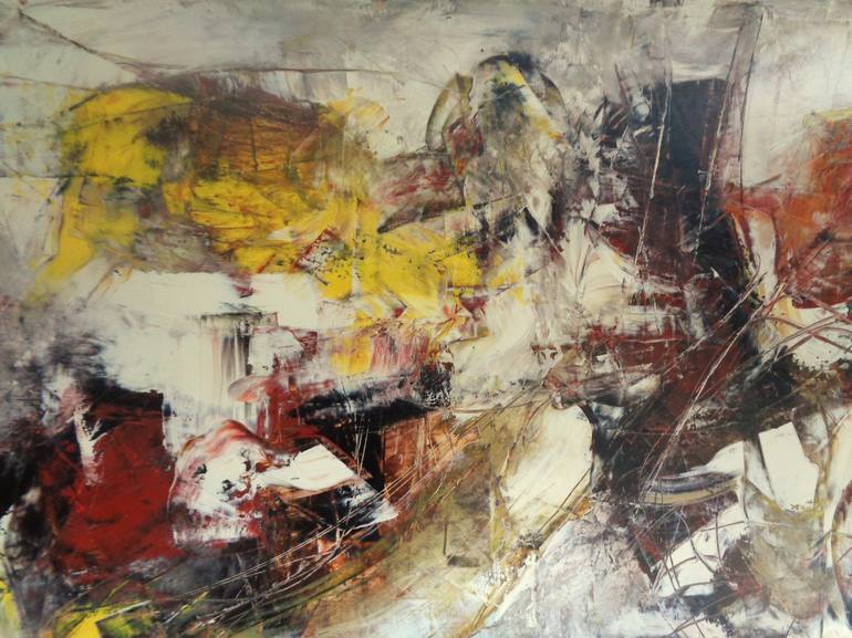 Original Abstract Expressionism Abstract Painting by Sonja Brzak