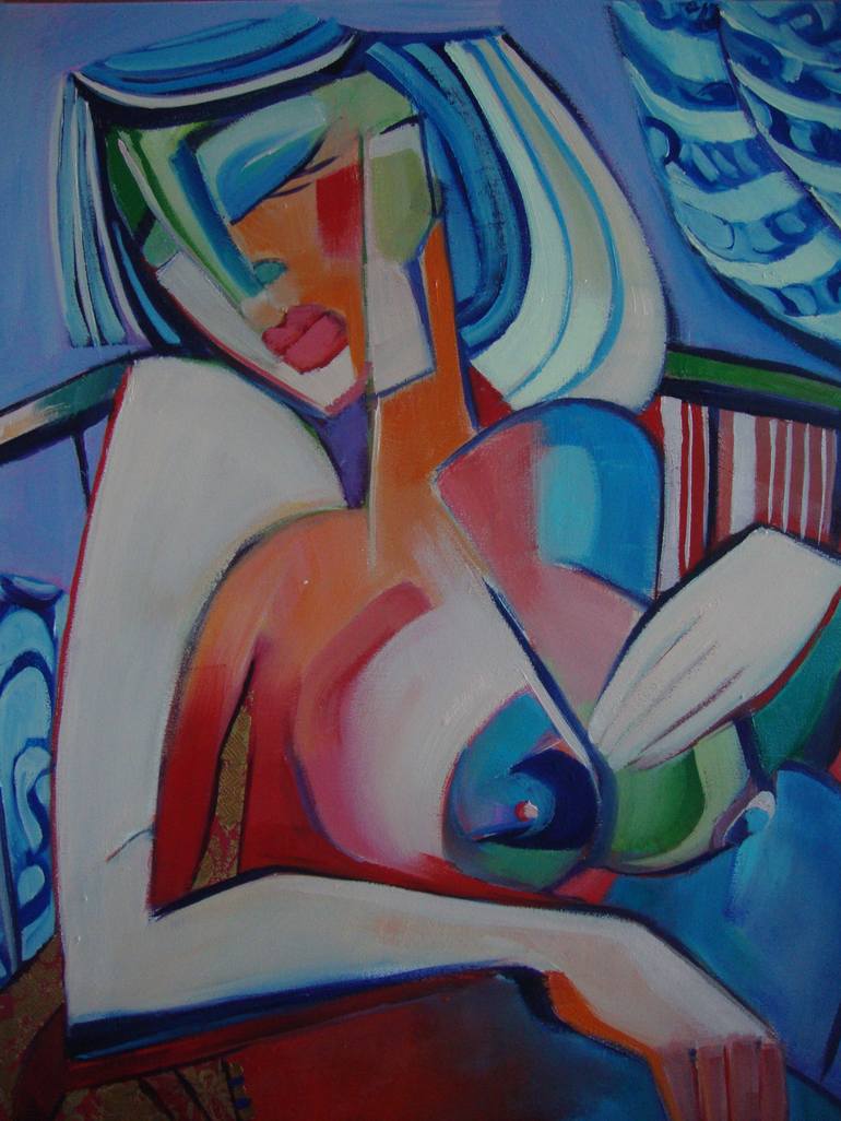 Original Expressionism Erotic Painting by Sonja Brzak