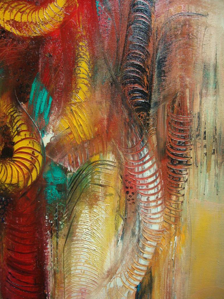 Original Abstract Expressionism Abstract Painting by Sonja Brzak