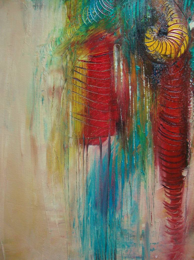 Original Abstract Expressionism Abstract Painting by Sonja Brzak