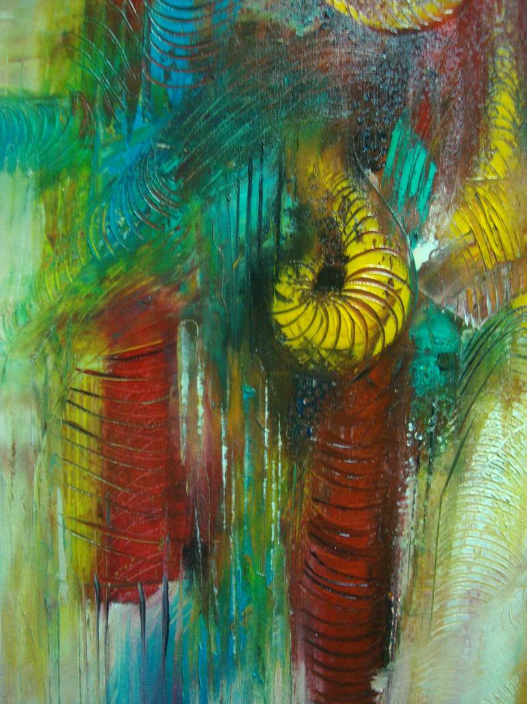 Original Abstract Expressionism Abstract Painting by Sonja Brzak