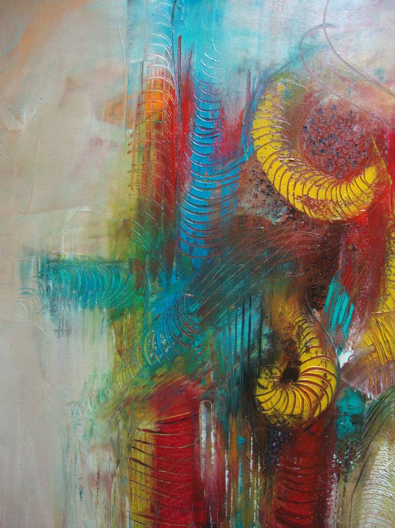 Original Abstract Expressionism Abstract Painting by Sonja Brzak