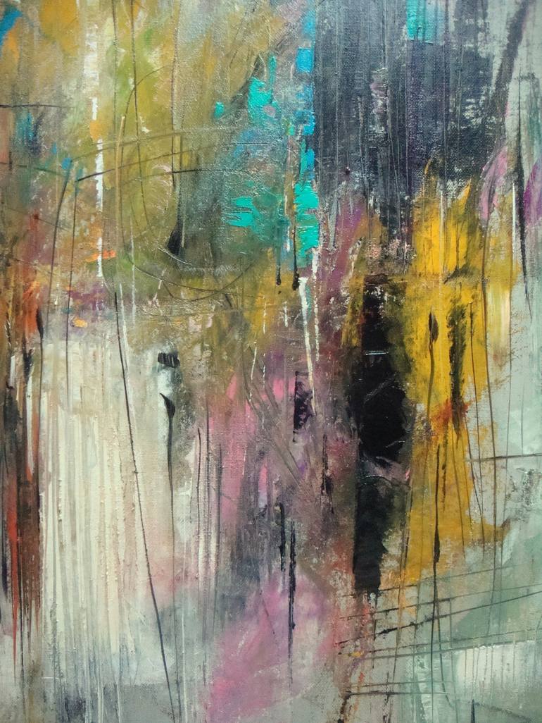 Original Abstract Expressionism Abstract Painting by Sonja Brzak