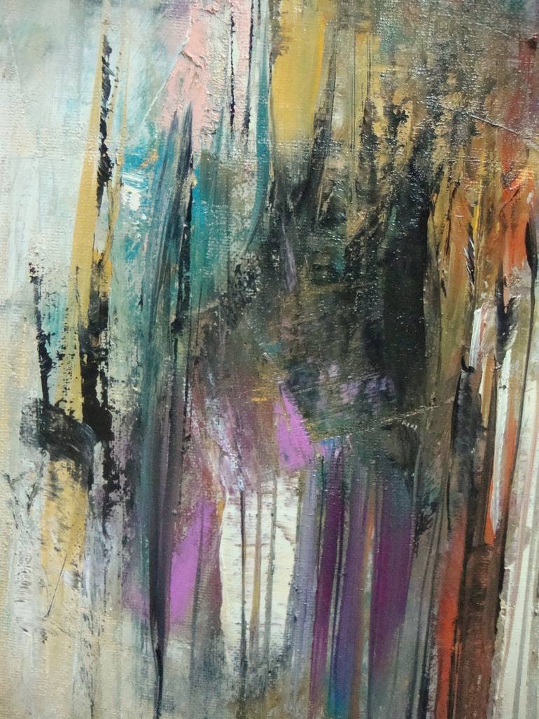 Original Abstract Expressionism Abstract Painting by Sonja Brzak