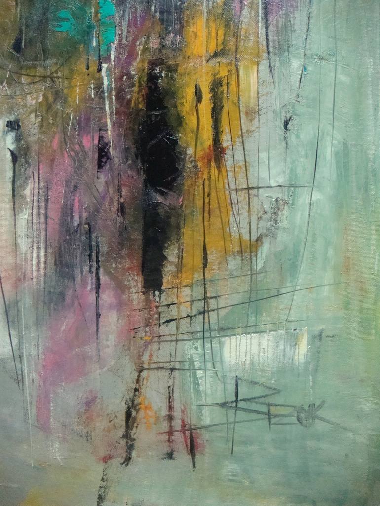 Original Abstract Expressionism Abstract Painting by Sonja Brzak