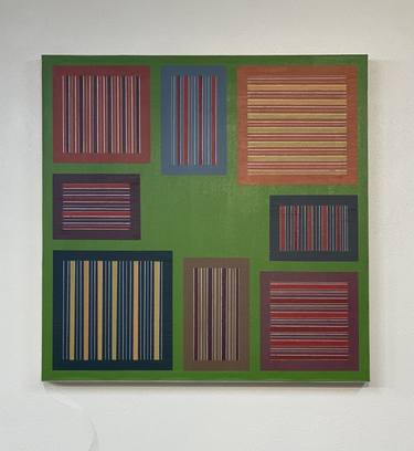 Original Minimalism Patterns Paintings by Louis Vega Trevino