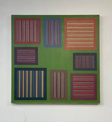 Original Minimalism Patterns Painting by Louis Vega Trevino