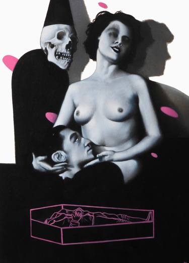 Original Figurative Erotic Paintings by Steve Lawson