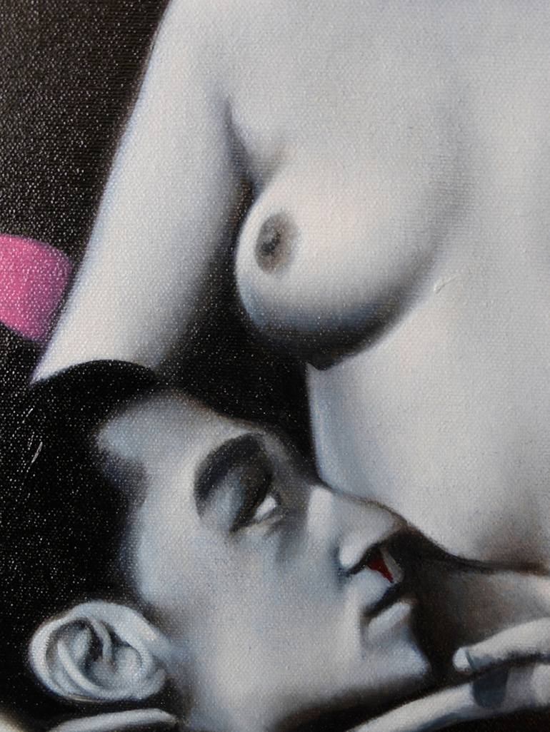 Original Figurative Erotic Painting by Steve Lawson