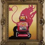 Still Life: Ceramic Tin Man And A Paper Devil by Steve Lawson