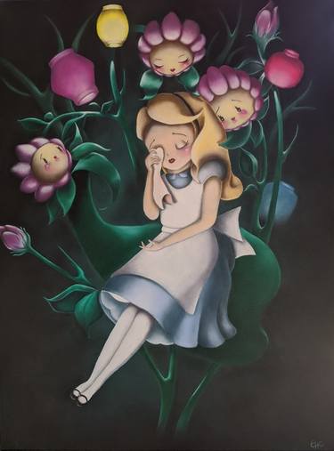 Original Cartoon Painting by Elizabeth Chang 