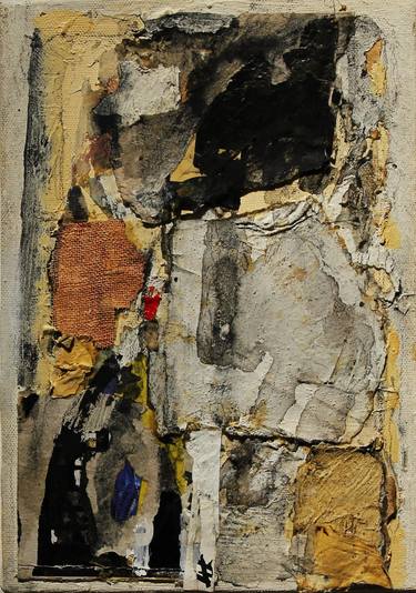 Original Fine Art Abstract Collage by Nobuko Umezaki