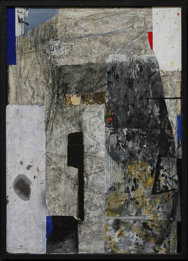 Original Fine Art Abstract Collage by Nobuko Umezaki