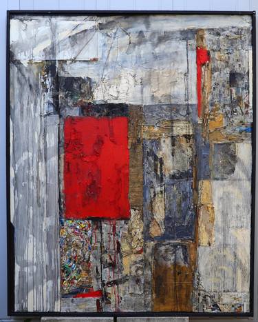 Original Fine Art Abstract Collage by Nobuko Umezaki