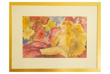 Reclining Nude with Flowers thumb