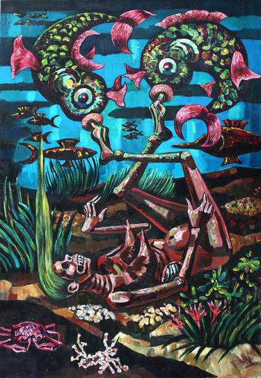 Print of Expressionism Fantasy Paintings by anne van der linden