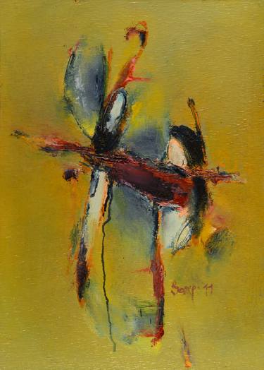 Original Abstract Expressionism Abstract Paintings by Doncho Zahariev