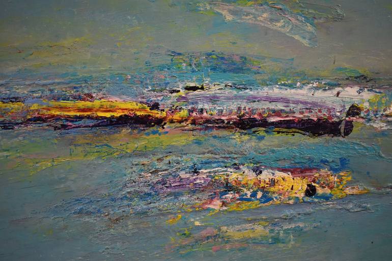 Original Abstract Seascape Painting by Doncho Zahariev