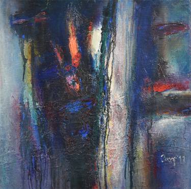 Original Abstract Expressionism Abstract Paintings by Doncho Zahariev