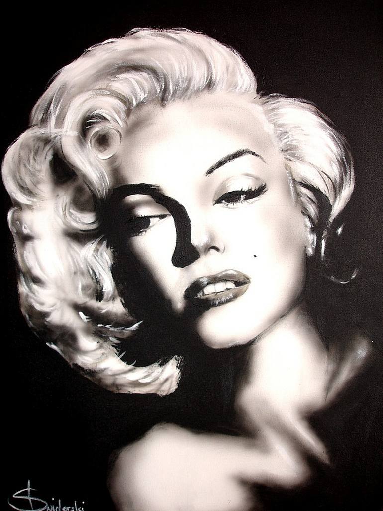 Marilyn Monroe Painting by Paweł Świderski | Saatchi Art