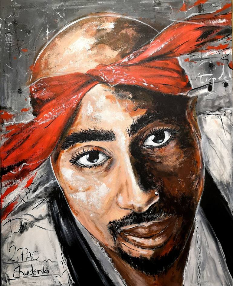 2Pac Tupac Shakur Painting by Pawe widerski Saatchi Art