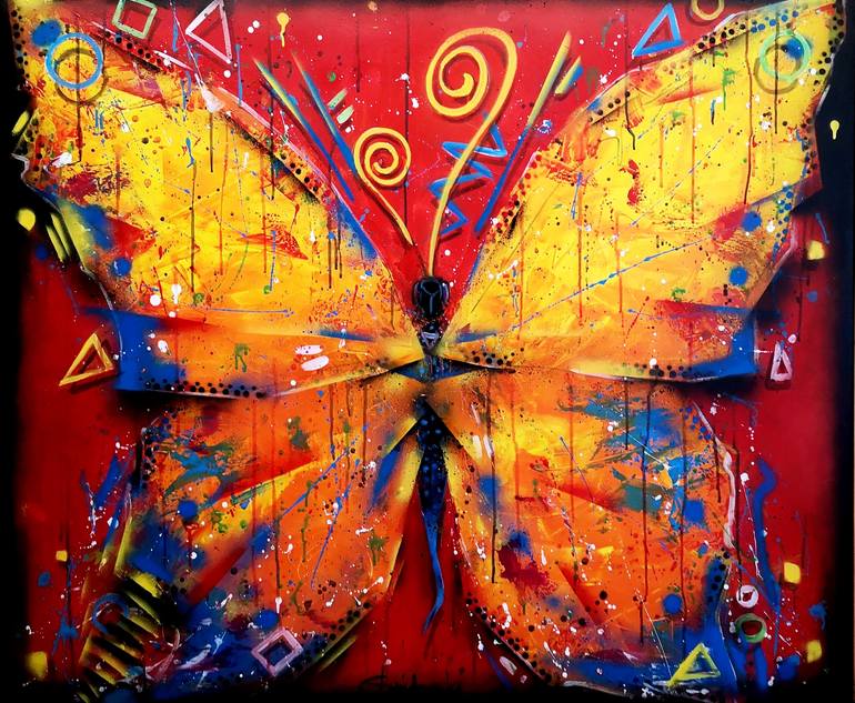 Butterfly_001 Painting by Paweł Świderski | Saatchi Art