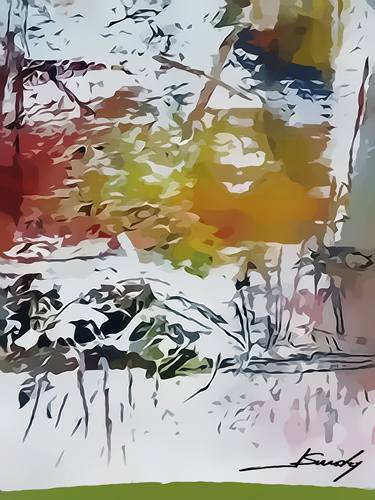 Print of Abstract Expressionism Nature Digital by Jose Sunday