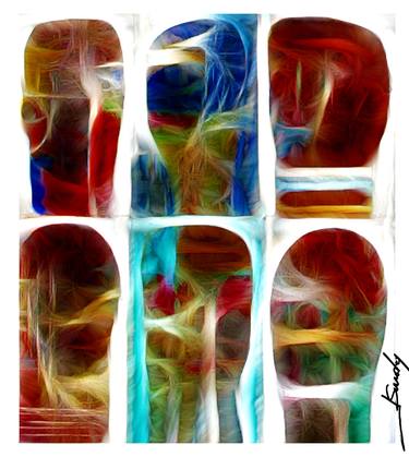 Original Abstract Expressionism Abstract Digital by Jose Sunday