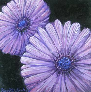 Original Floral Painting by Violetta Strabic