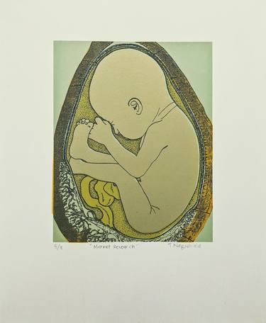 Original Fine Art Children Printmaking by Tracy Riggio