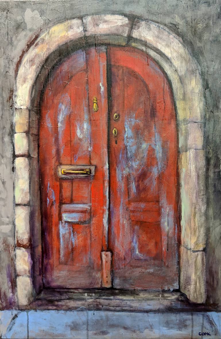 The Red Door Painting by Tracy Riggio Saatchi Art